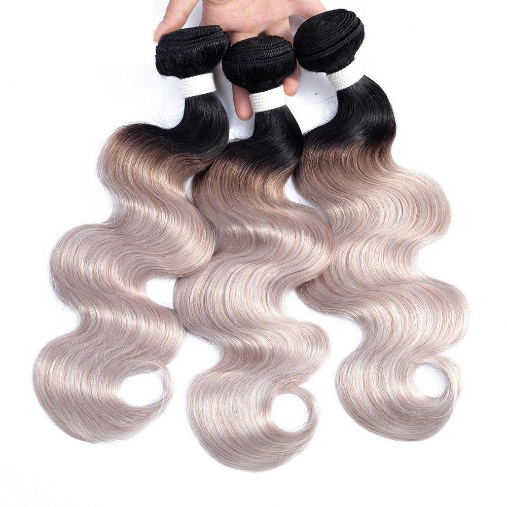 1B/Grey 1/3/4 PCS Body Wave Virgin Hair Bundles